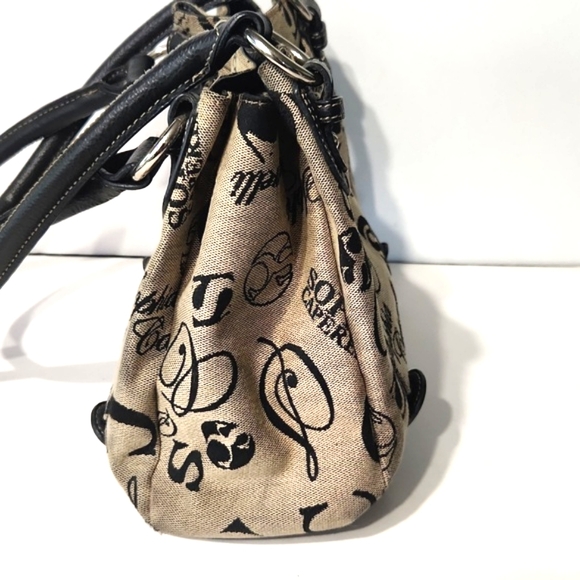 Sophia Caperelli Signature Fabric Leather Trim Shoulder Bag - Picture 6 of 16